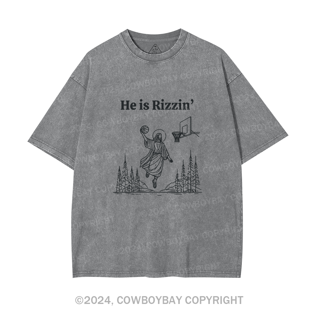 He is Rizzin' Garment-dye Tees