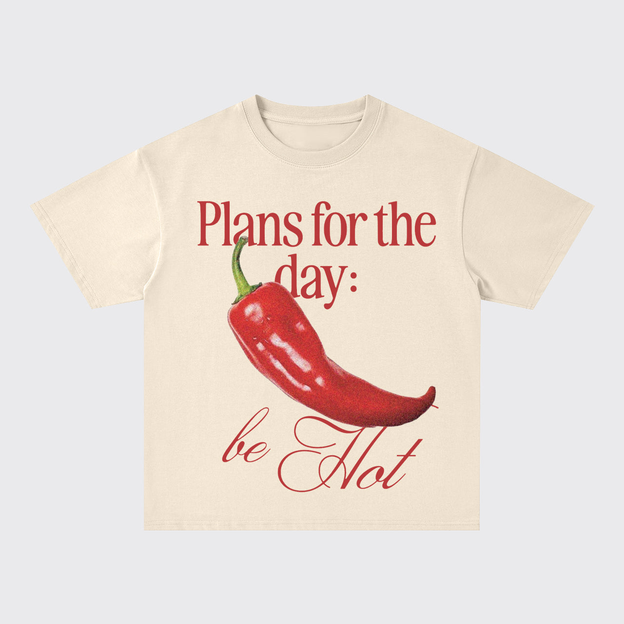 Spicy Vibes Be Hot Pepper Oversize T-Shirts