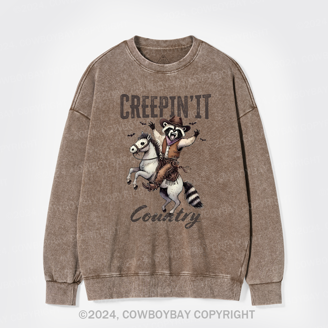 Creepin' It Country Washed Sweatshirts