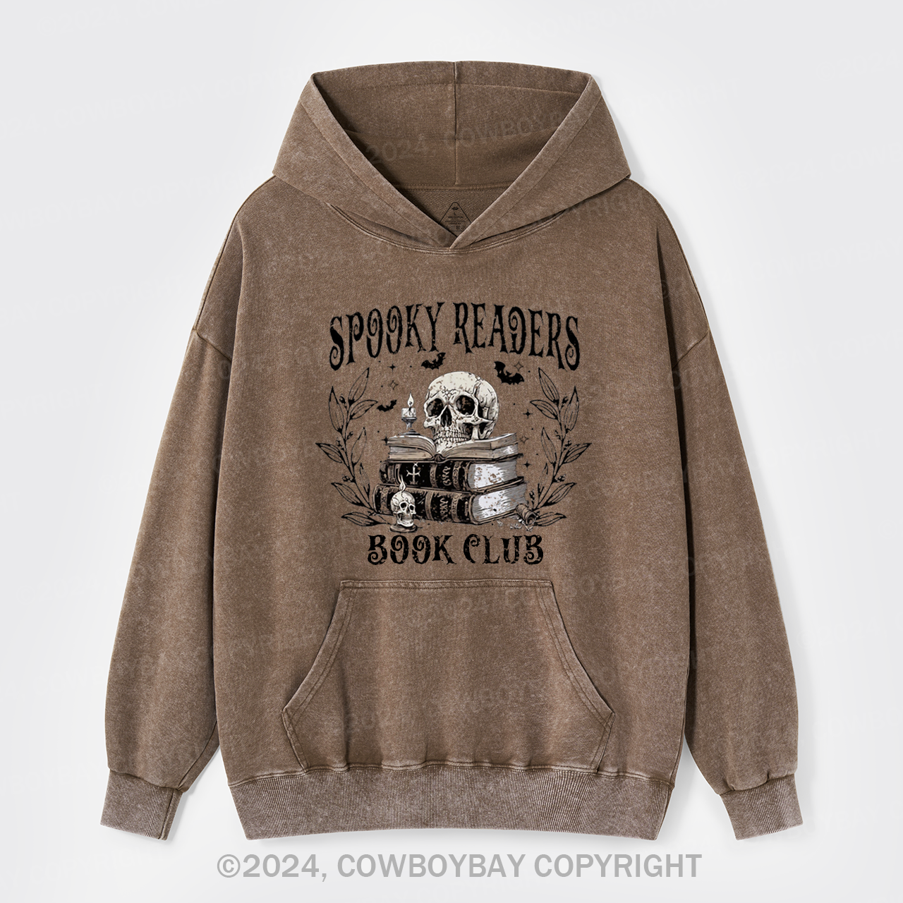 Spooky Readers Book Club Garment-Dye Hoodies