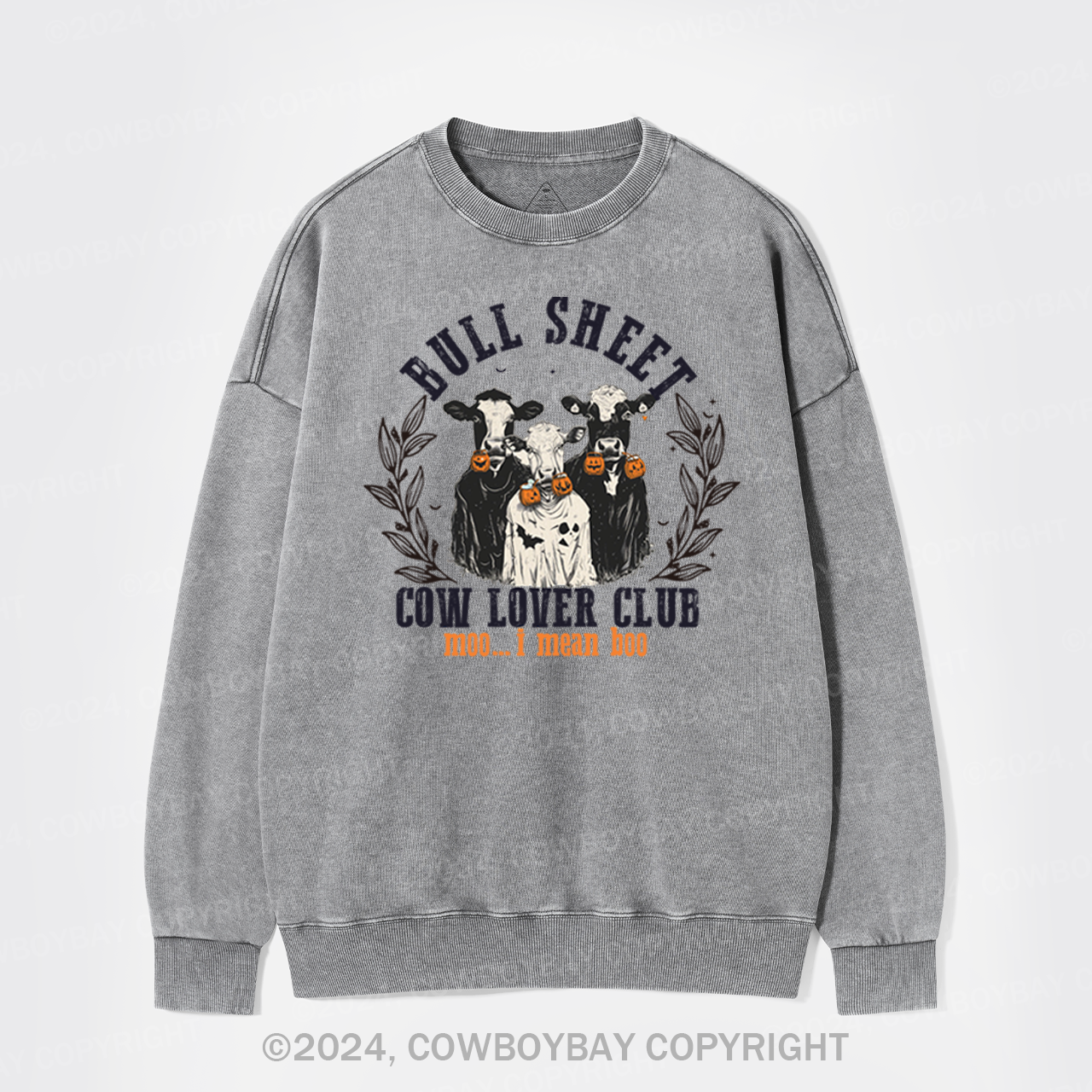 Moo...i Mean Hoo Washed Sweatshirts