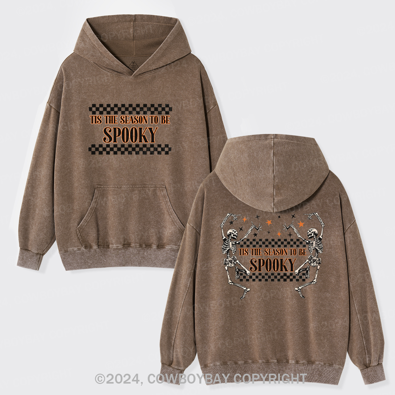 TRENDY Halloween Garment-Dye Hoodies