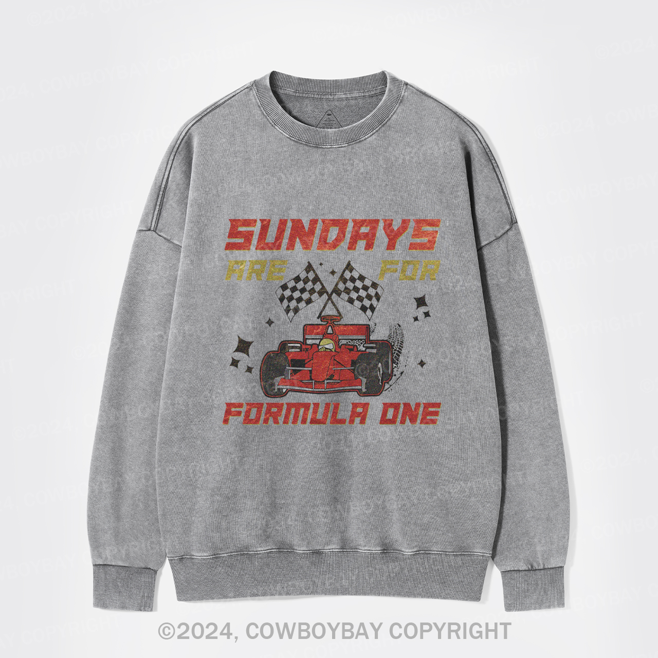 Sundays Are For F1 Racing Washed Sweatshirts