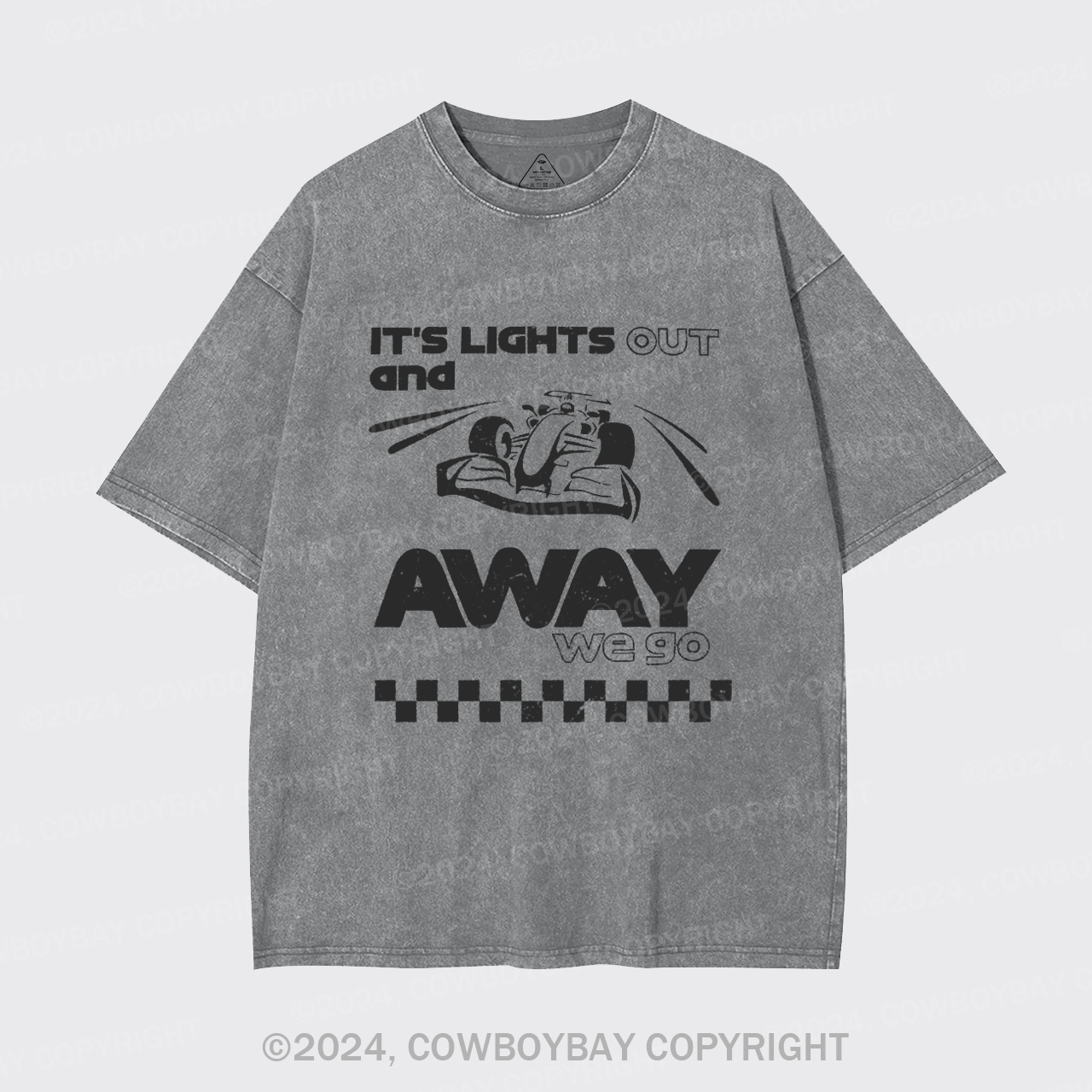 Its Lights Out And Away We Go Garment-dye Tees