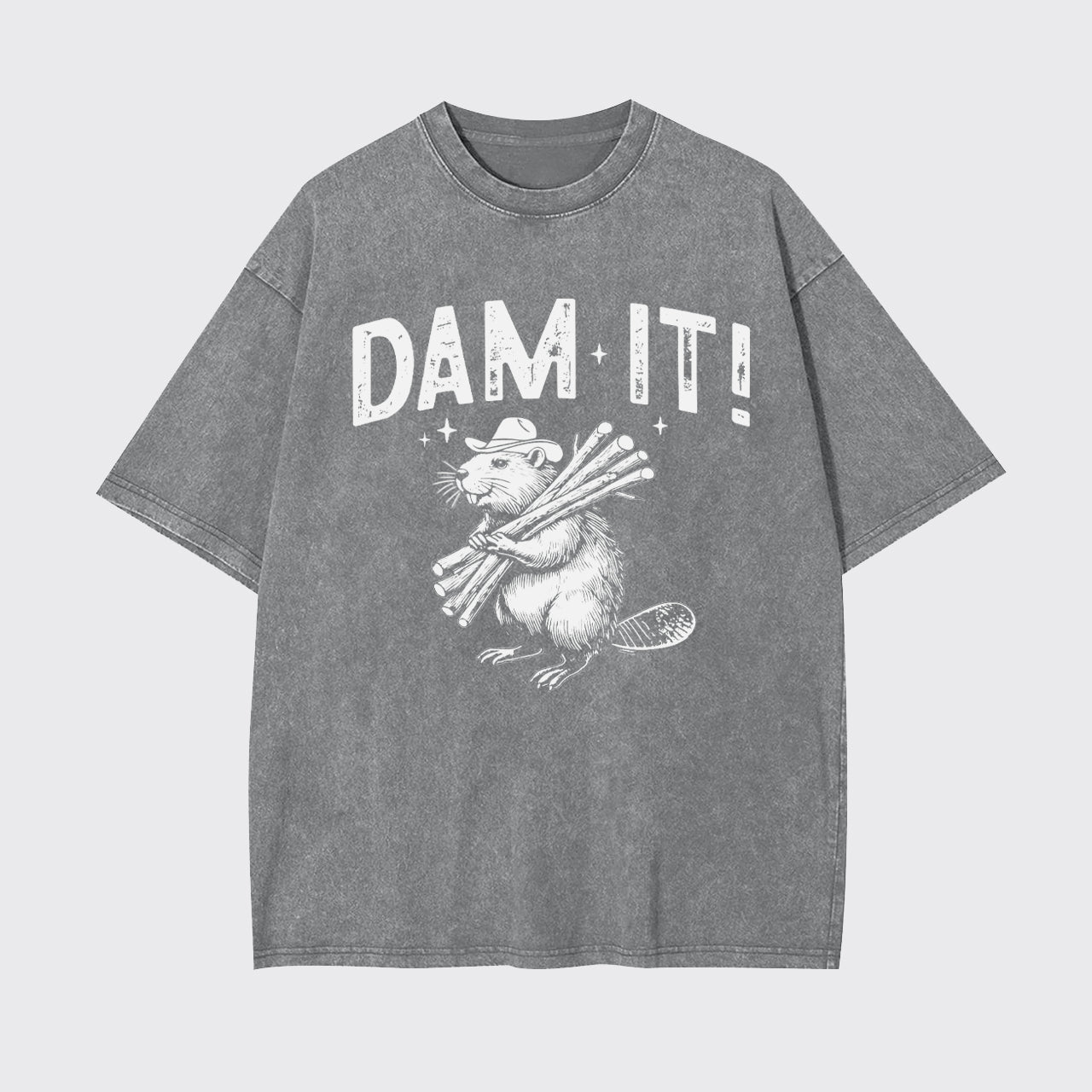 Funny Beaver,Dam It Garment-dye Tees