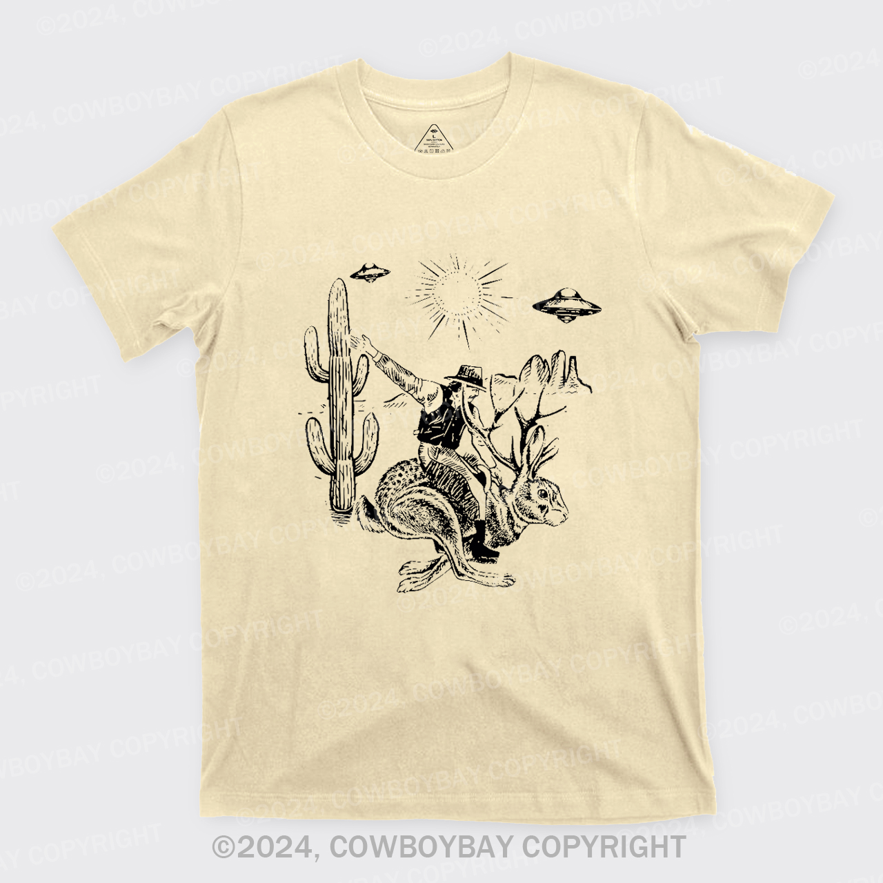 Cowboy Riding Jackalope T-Shirts