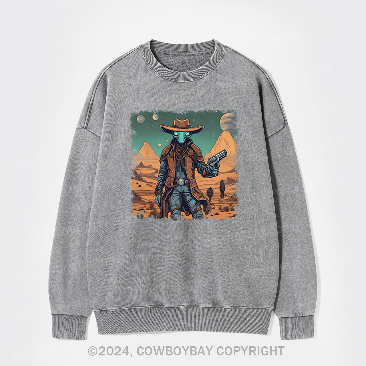 Cosmic Wrangler Washed Sweatshirts