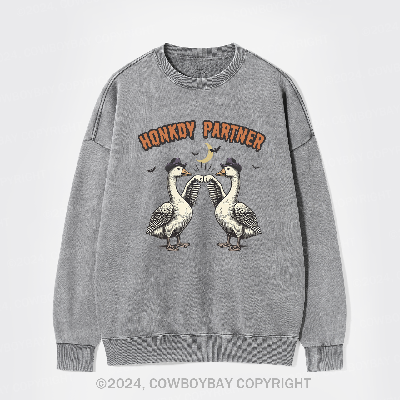 Silly Goose,Honkdy Partner Washed Sweatshirts