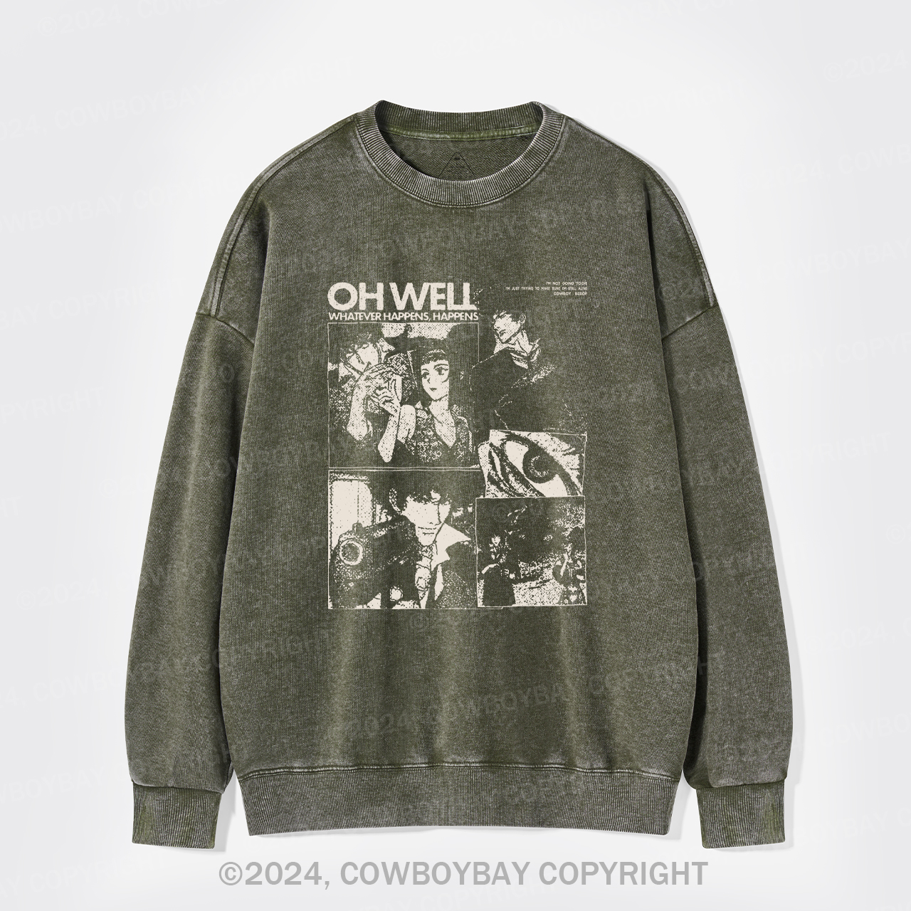 Cowboy Bebop Washed Sweatshirts