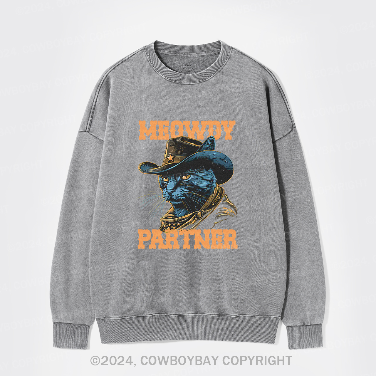 I Am The Legendary Black Cat Washed Sweatshirts