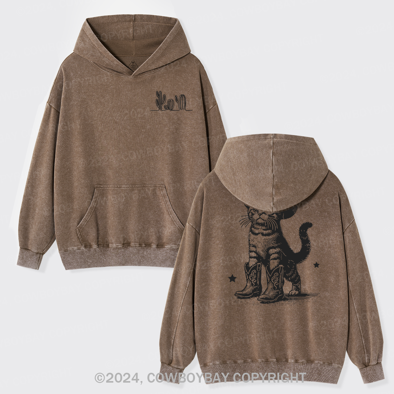 The Ranch Cats Are Loyal Garment-Dye Hoodies