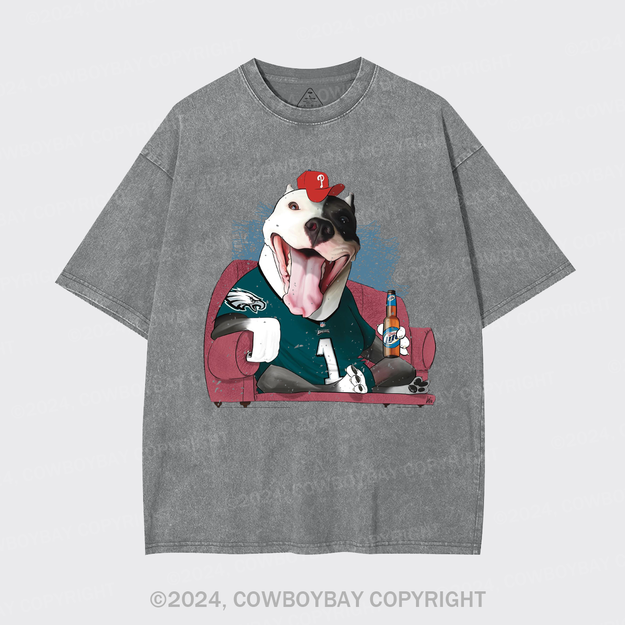 Watching Football And Drinking Garment-dye Tees