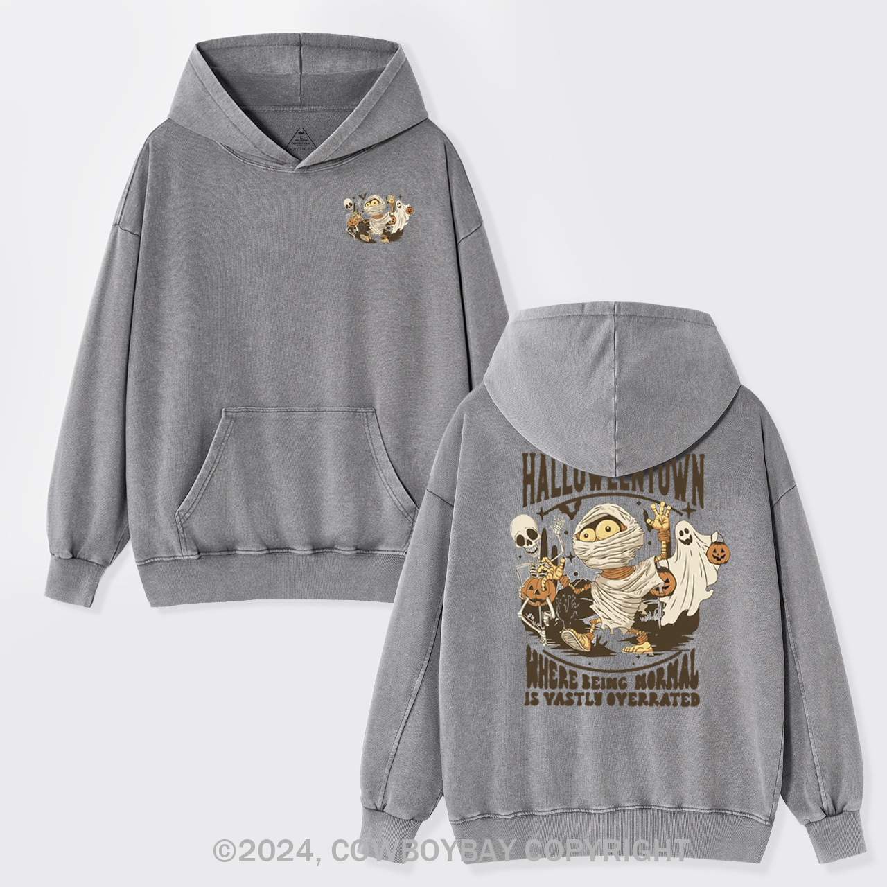 Retro Halloweentown 1998 Garment-Dye Hoodies