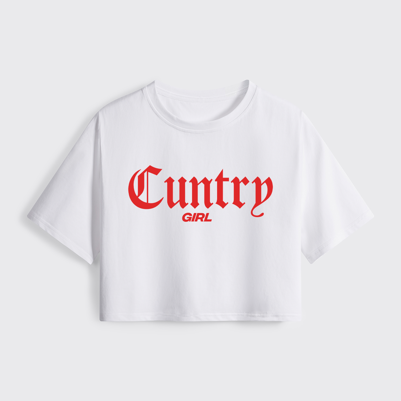 Cuntry Girl Cropped Boxy Tee