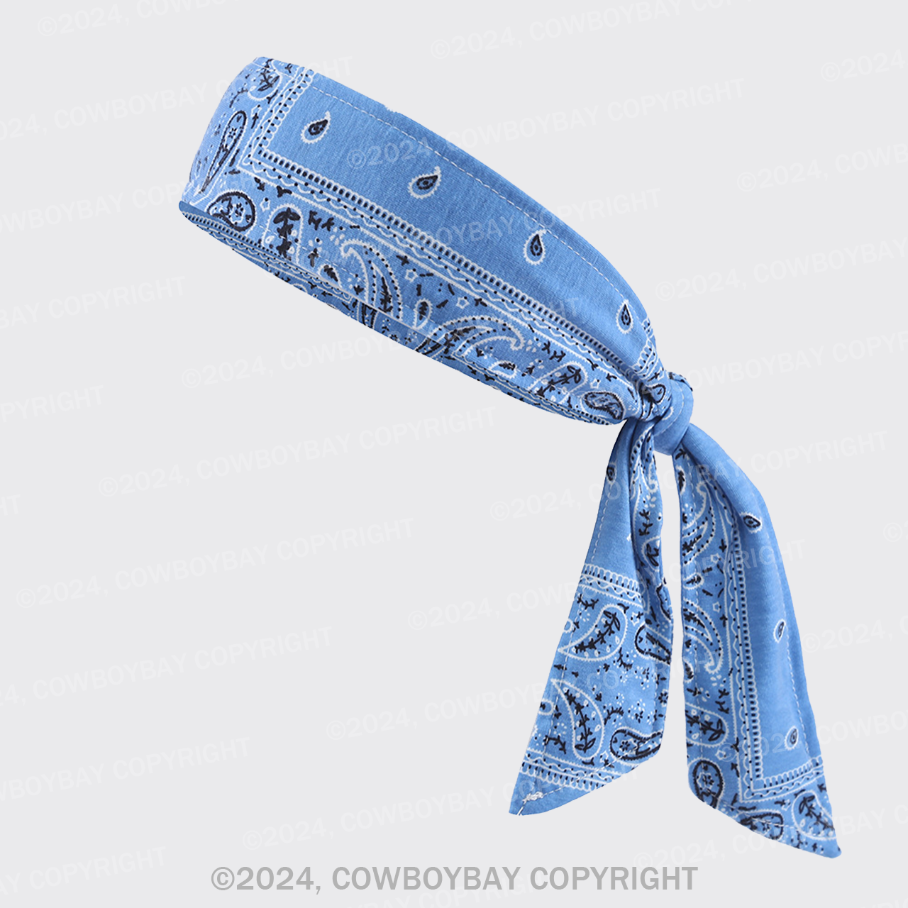 Sky Blue Cashew Headbands