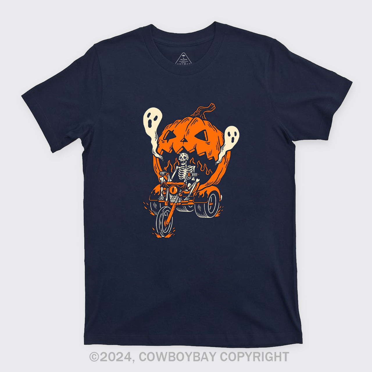 The Skeleton Rides The Pumpkin Cart T-Shirts
