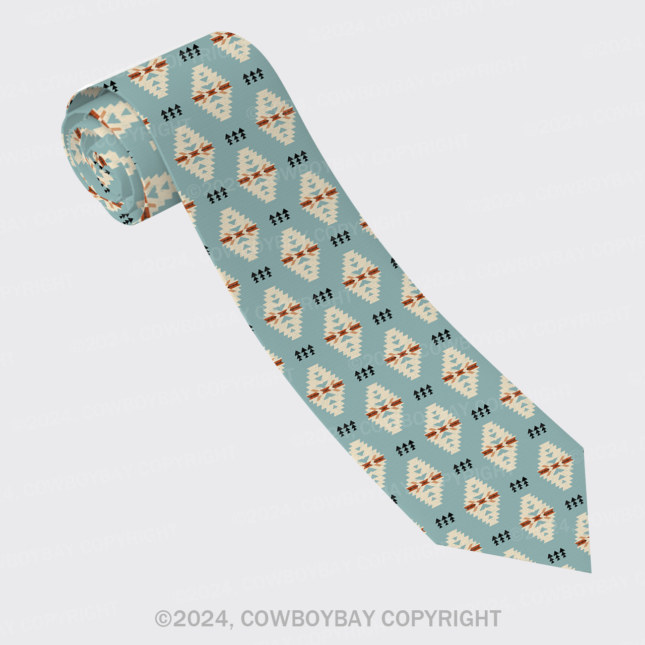 Boys Tribal Silk Necktie