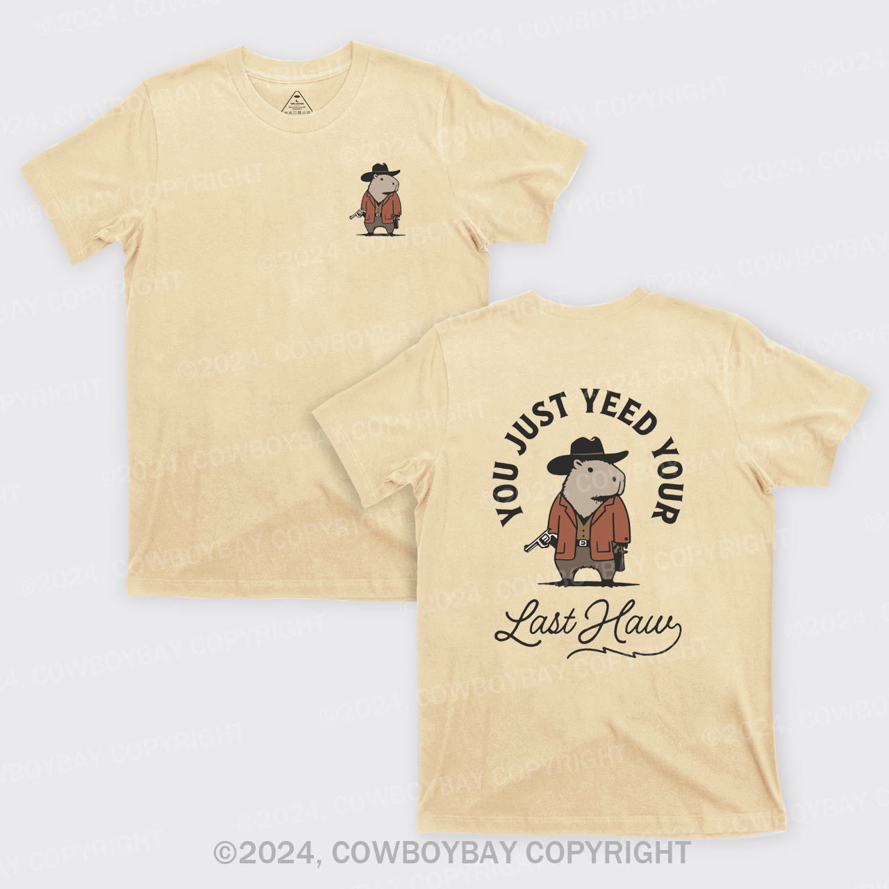 Funny Capybara Cowboy T-Shirts