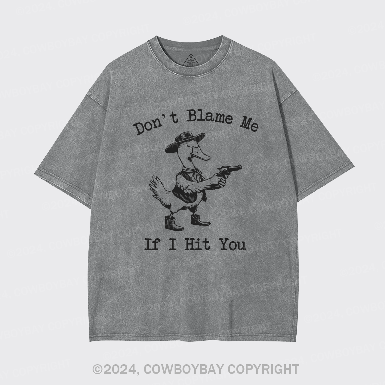 Don't Blame Me If I Hit You Garment-dye Tees