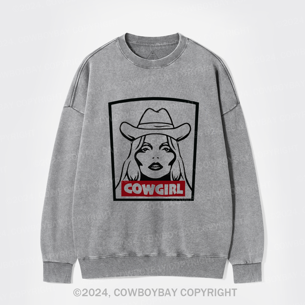 Cowgirl 90's Vintage Music Washed Sweatshirts