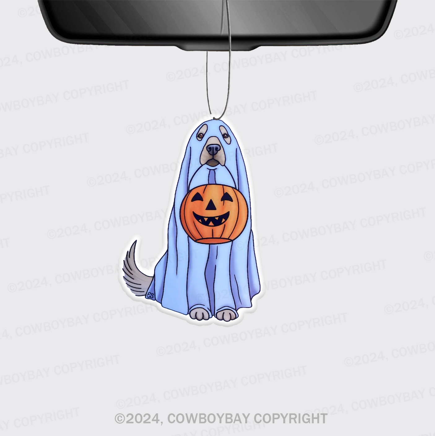 Golden Retriever Ghost Car Air Freshener
