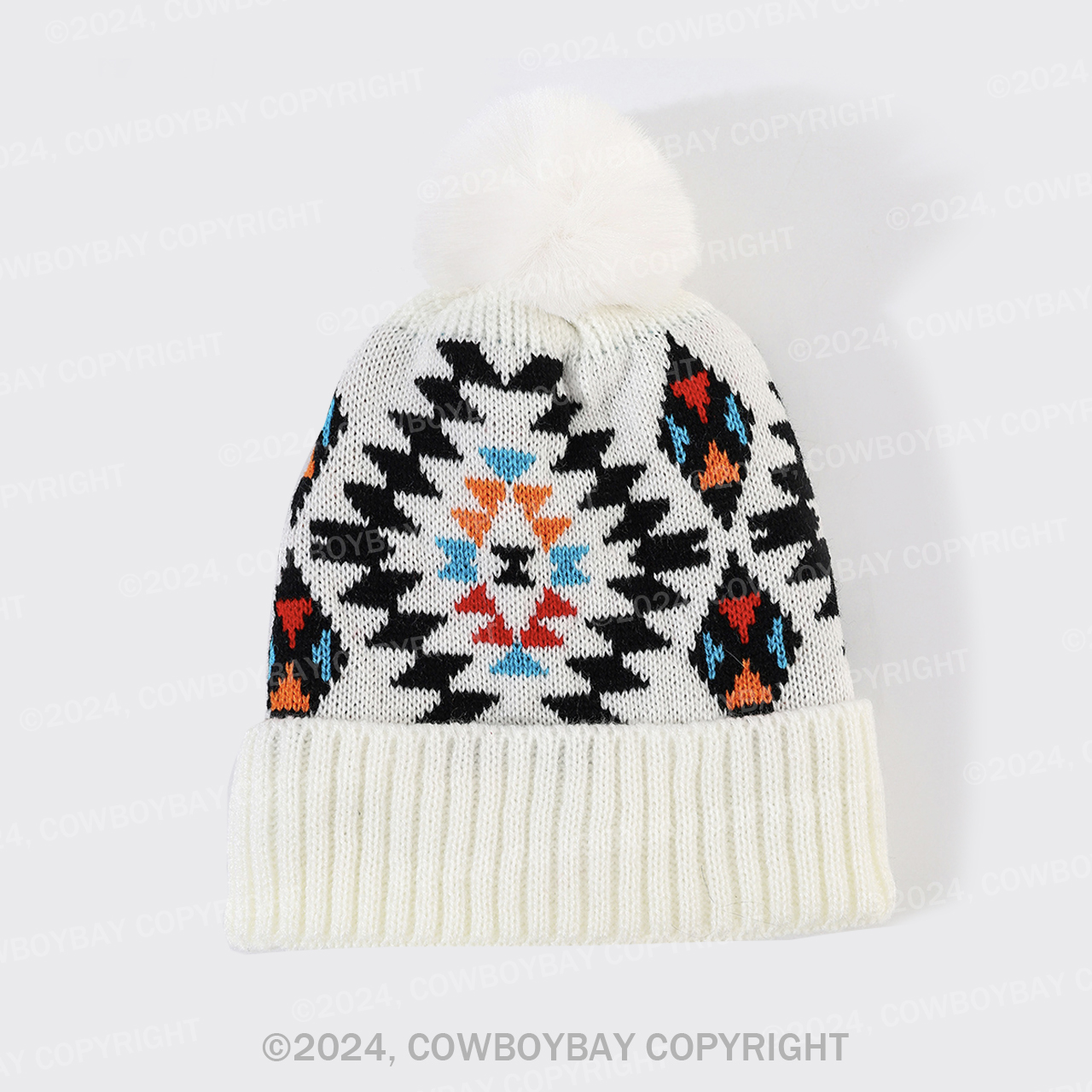 Cowboybay Jacquard Knitted Wool Hat