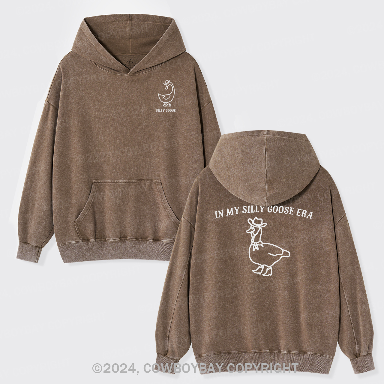 In My Silly Goose Era, Silly Goose Garment-Dye Hoodies