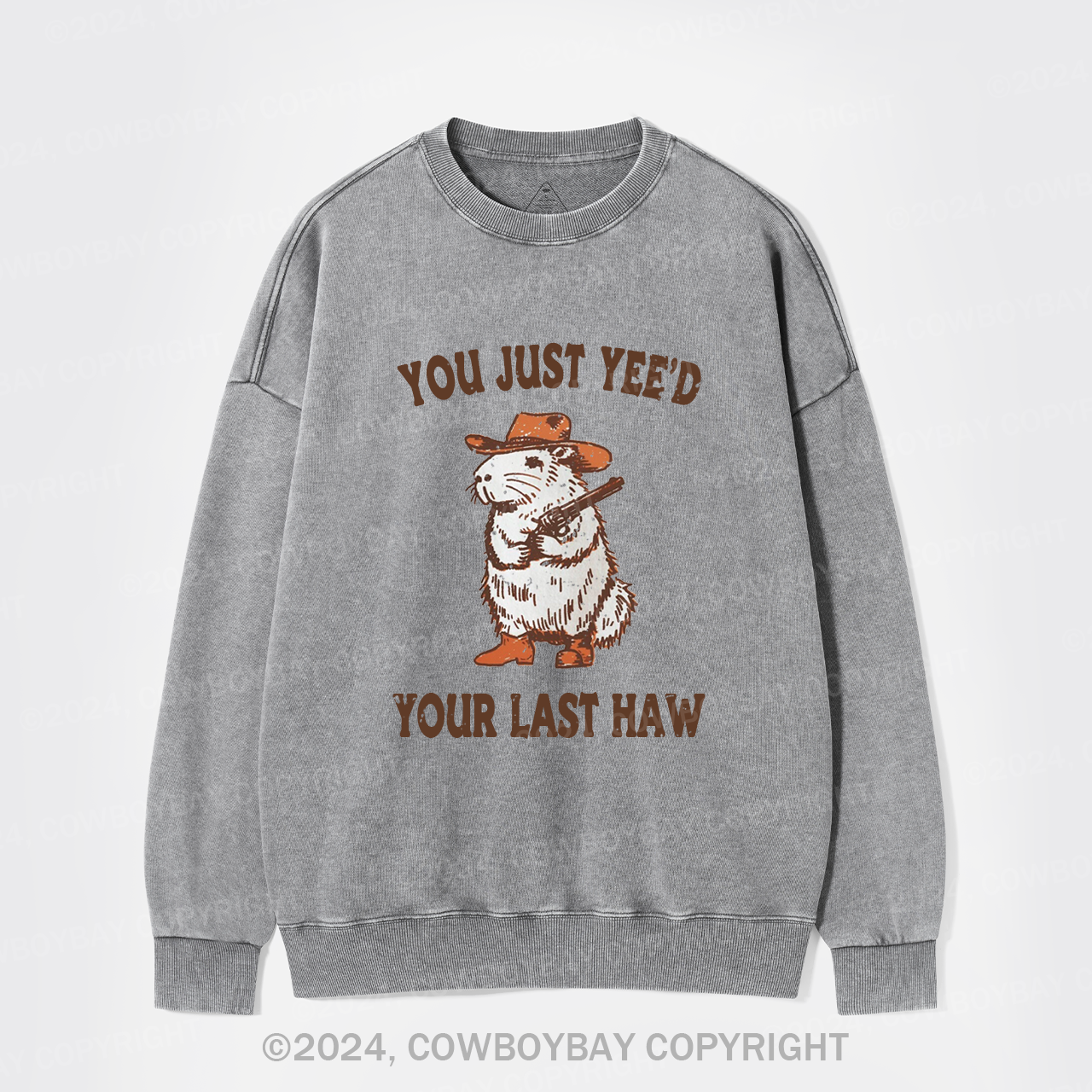 Stop It,I'm Scared Washed Sweatshirts