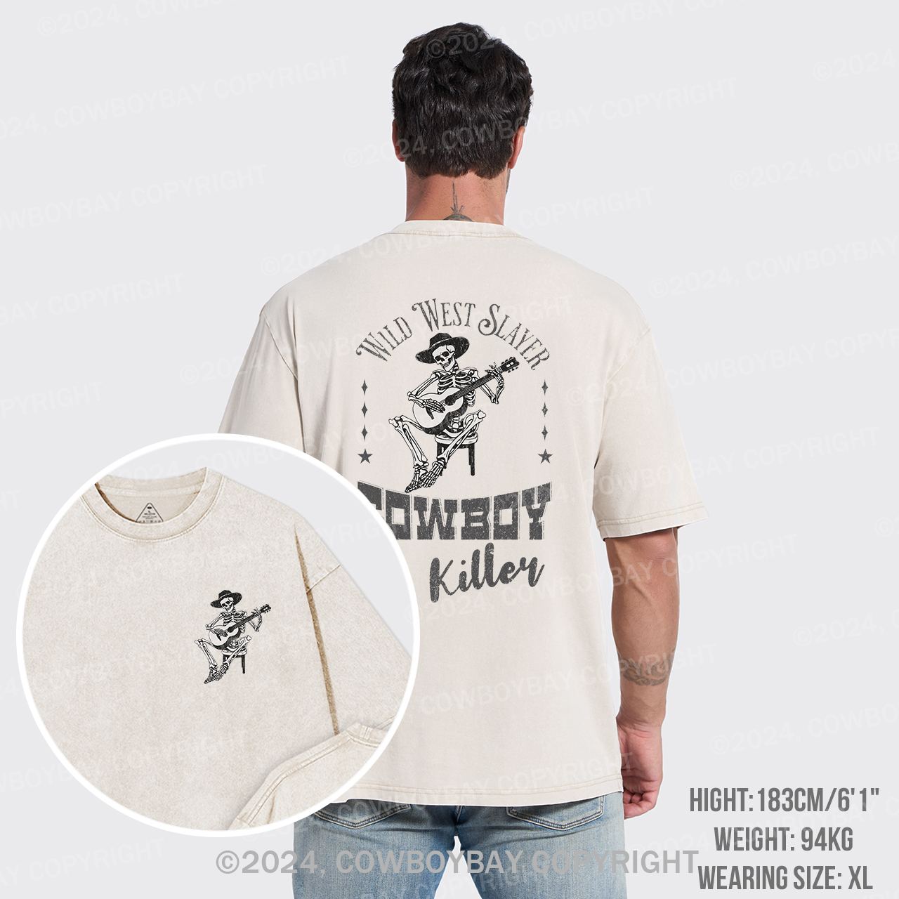 The Cowboy Killer From Halloween Garment-dye Tees