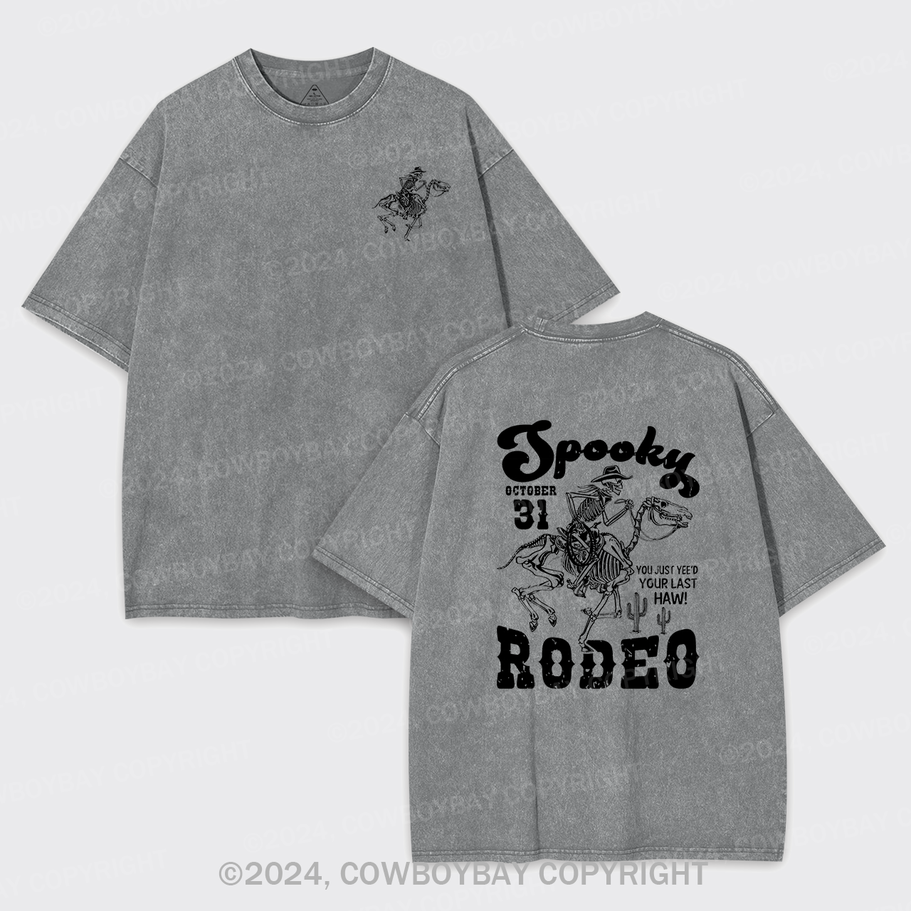 A Spooky Rodeo Garment-dye Tees
