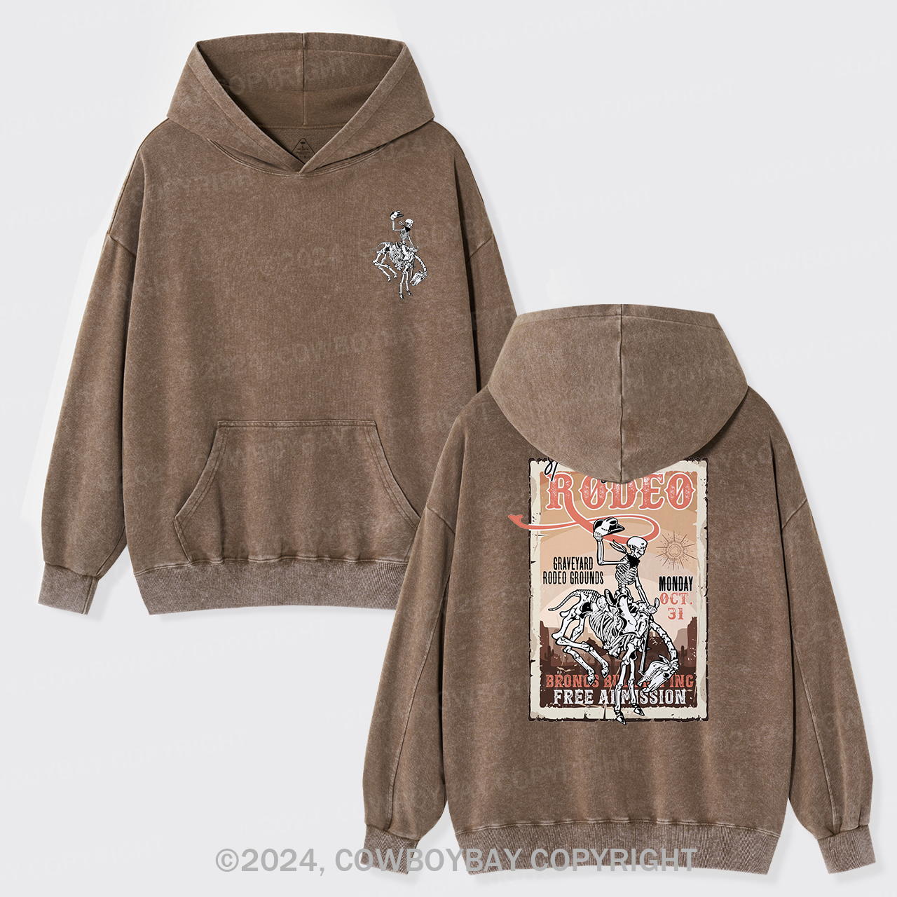 Your Halloween Stamp Garment-Dye Hoodies