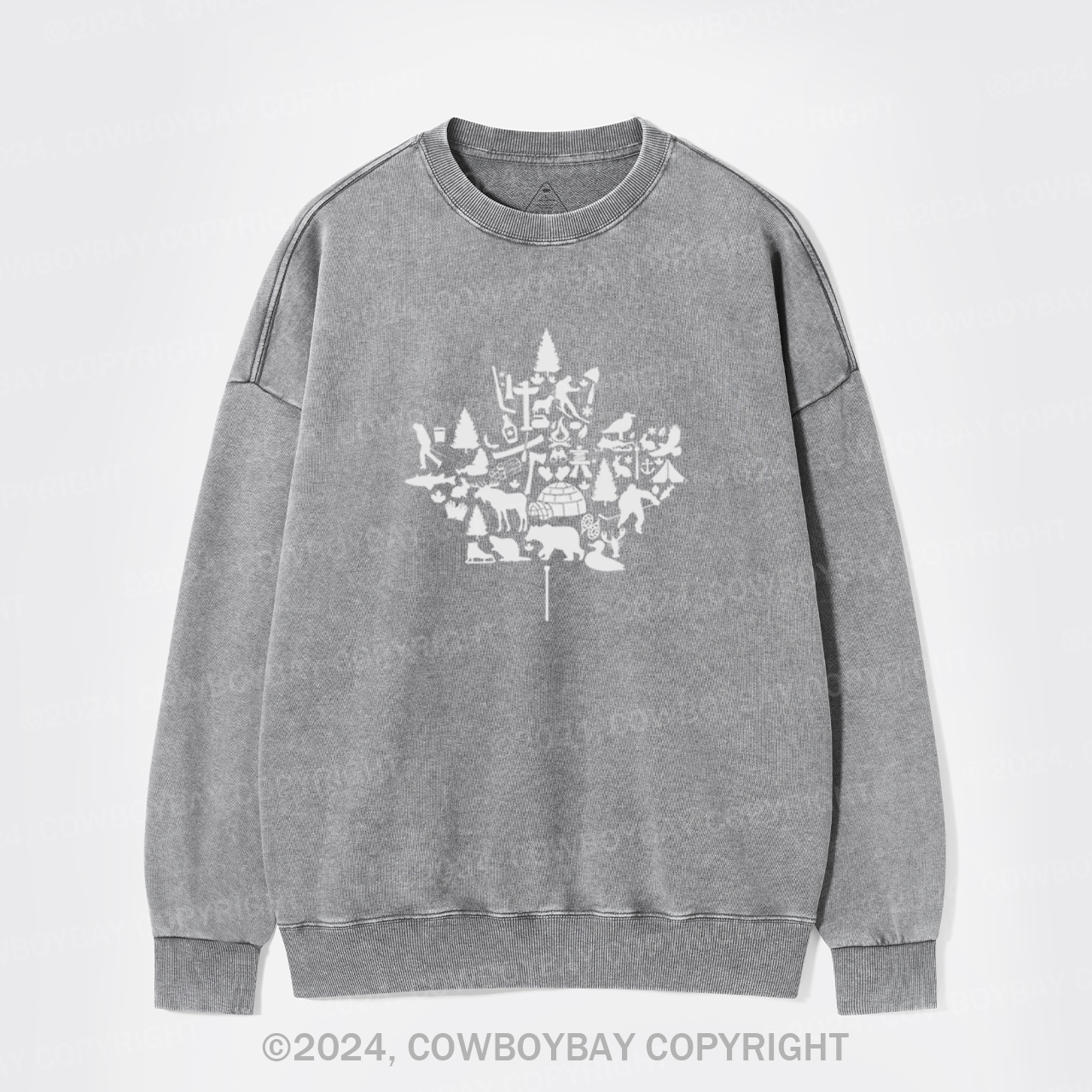 Canada Maple Leaf Washed Sweatshirts