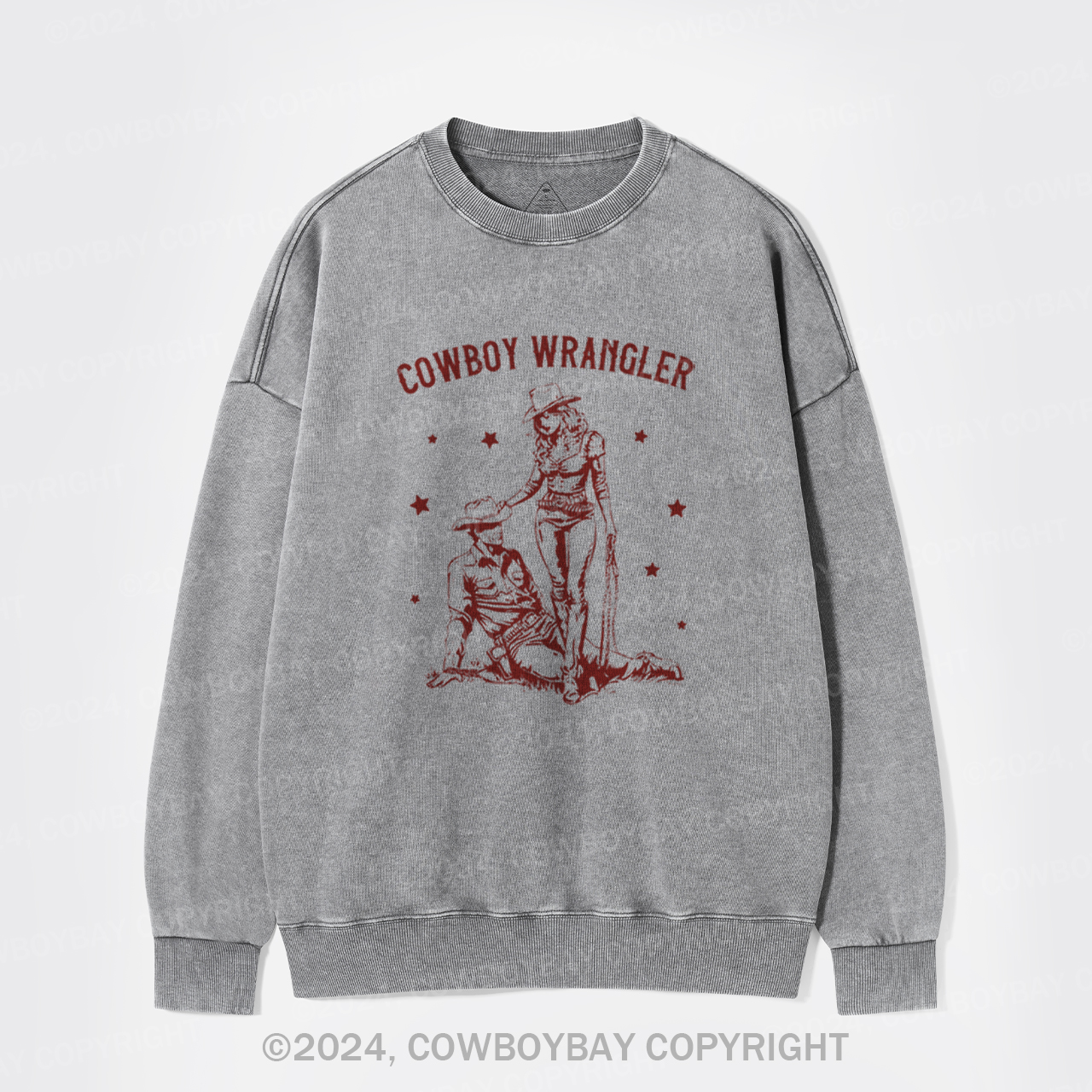 Cowboy Wrangler Washed Sweatshirts