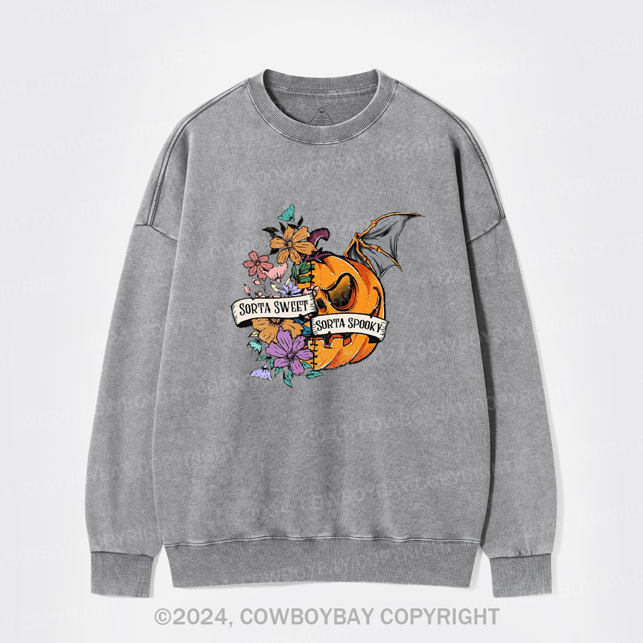Sorta Sweet Sorta Spooky Washed Sweatshirts
