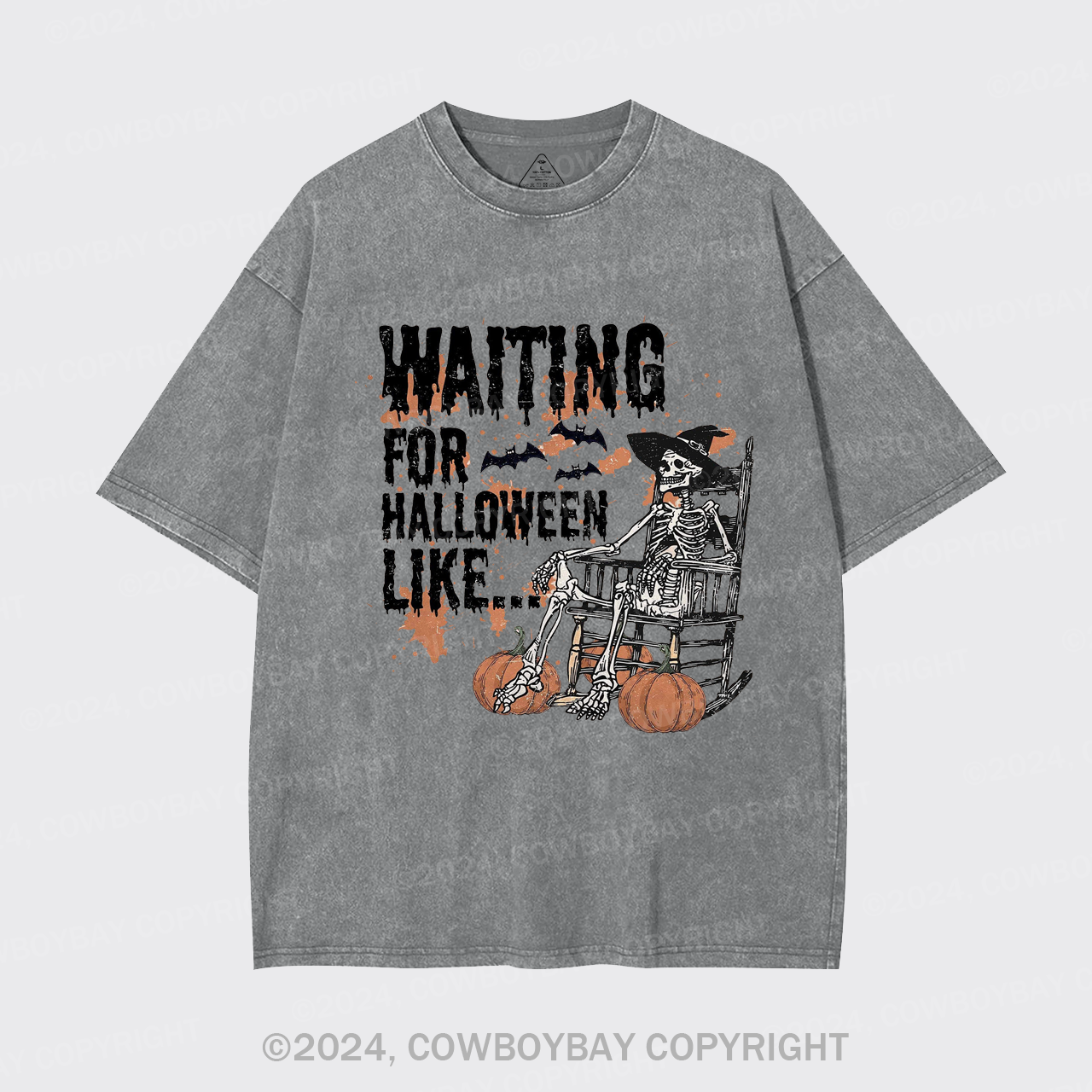 Waiting For Halloween Like Garment-dye Tees