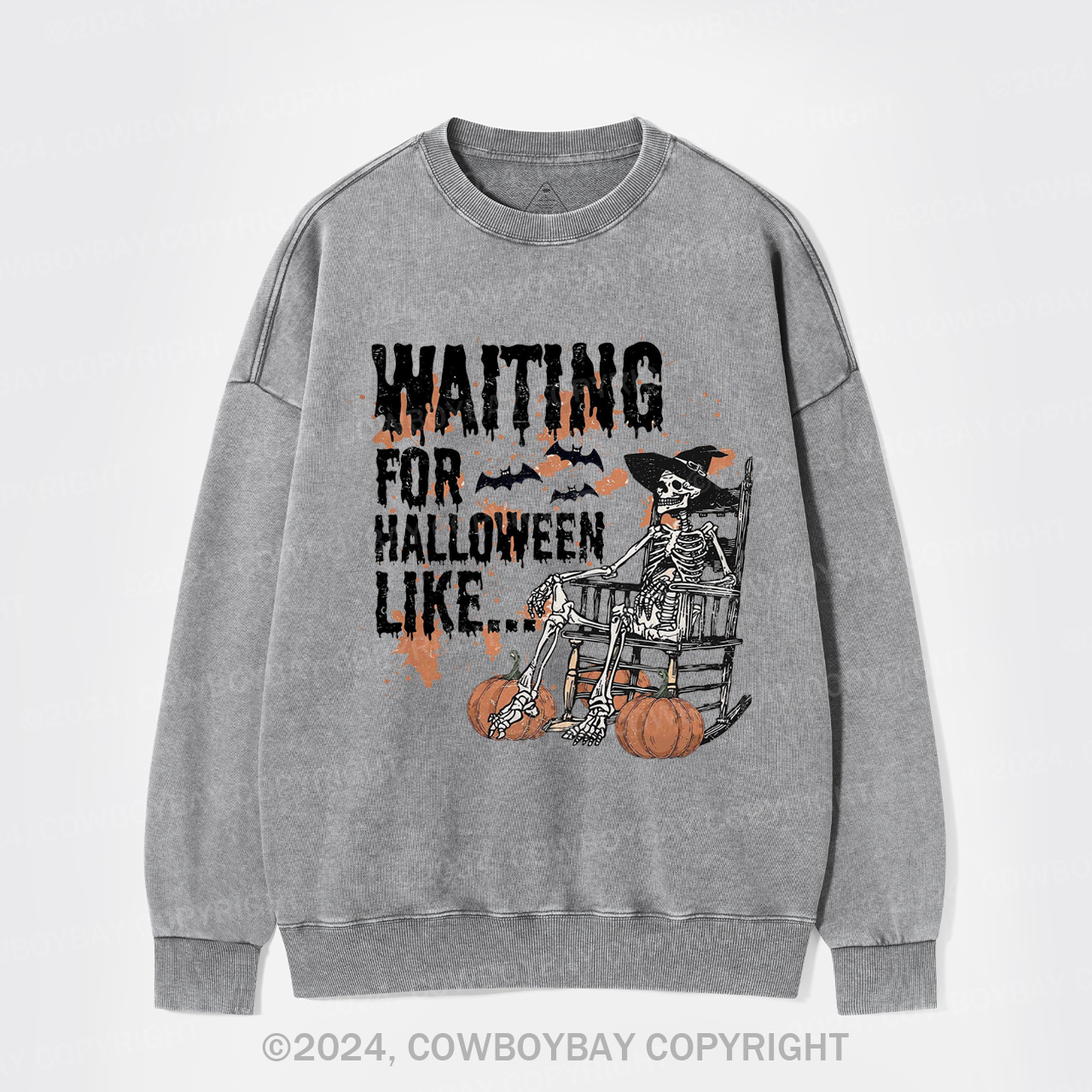 Waiting For Halloween Like Washed Sweatshirts