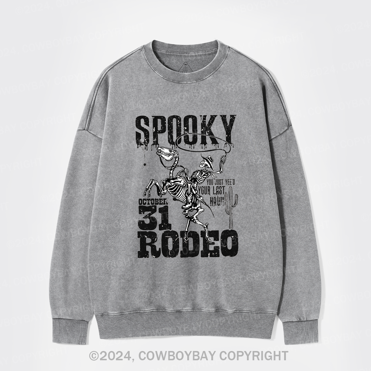 Retro Spooky Rodeo Washed Sweatshirts
