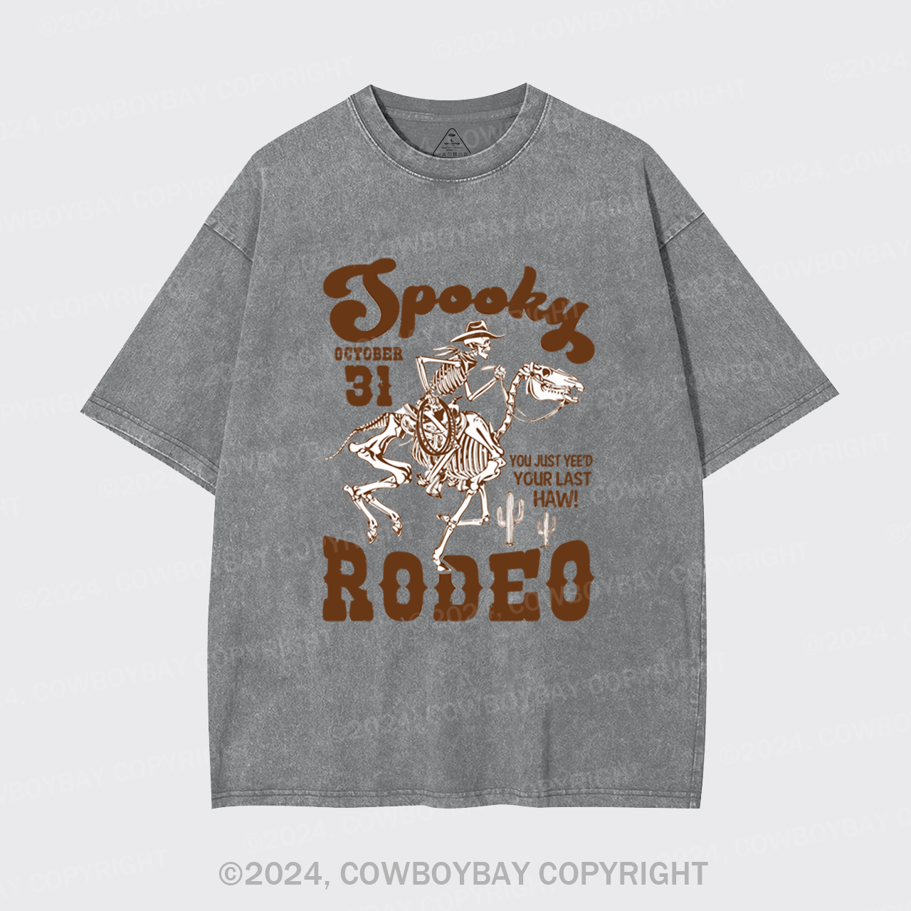 October 31,Spooky Rodeo Garment-dye Tees