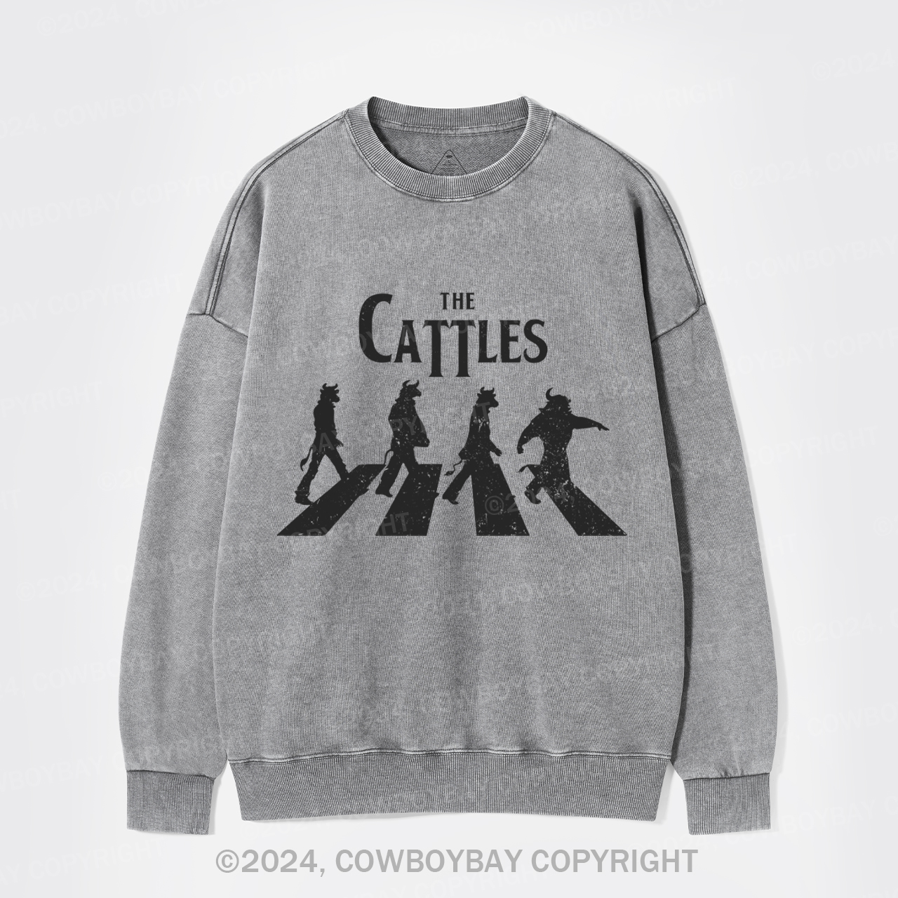 The Cattles Road Silhouette Washed Sweatshirts