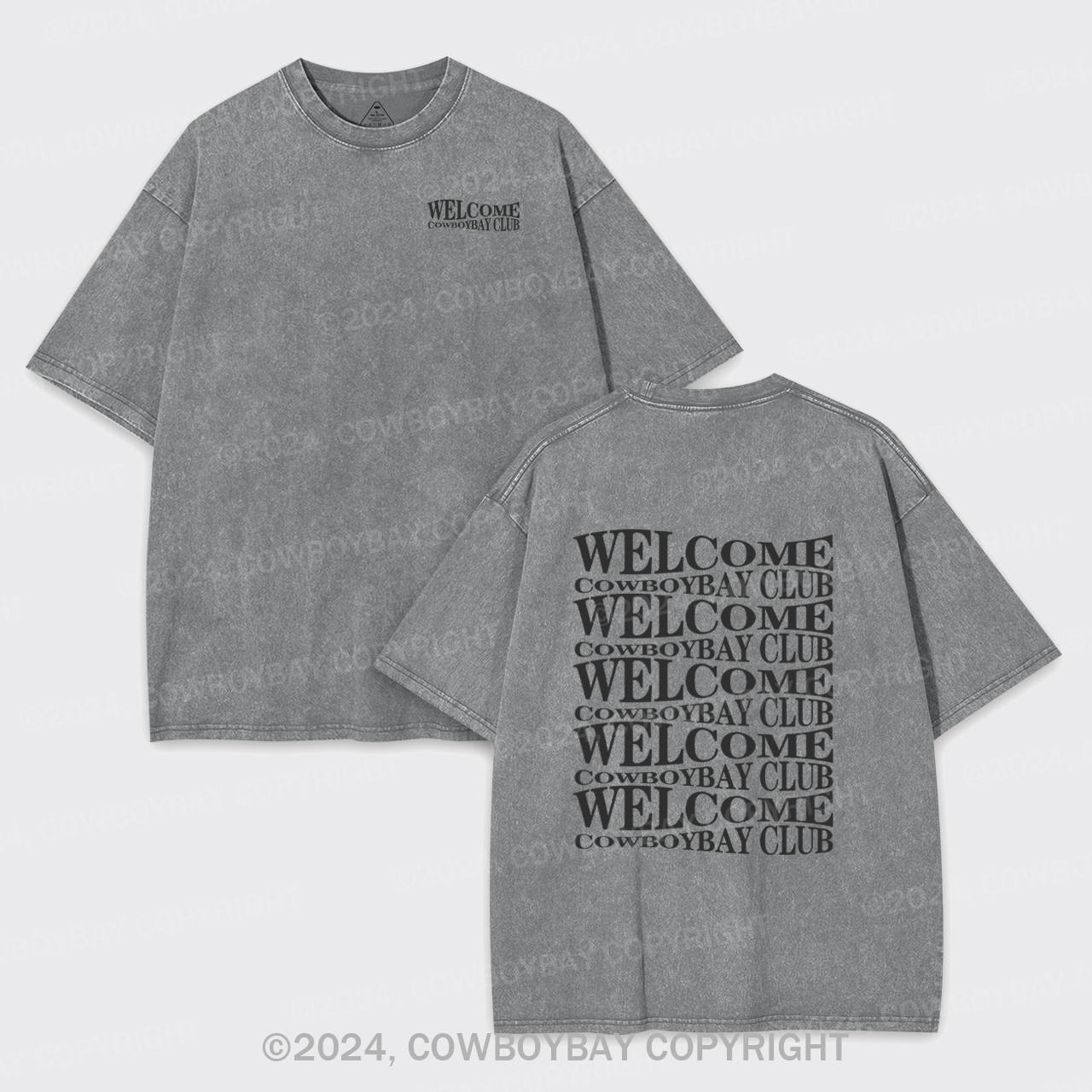 Welcome Cowboybay Club Garment-dye Tees