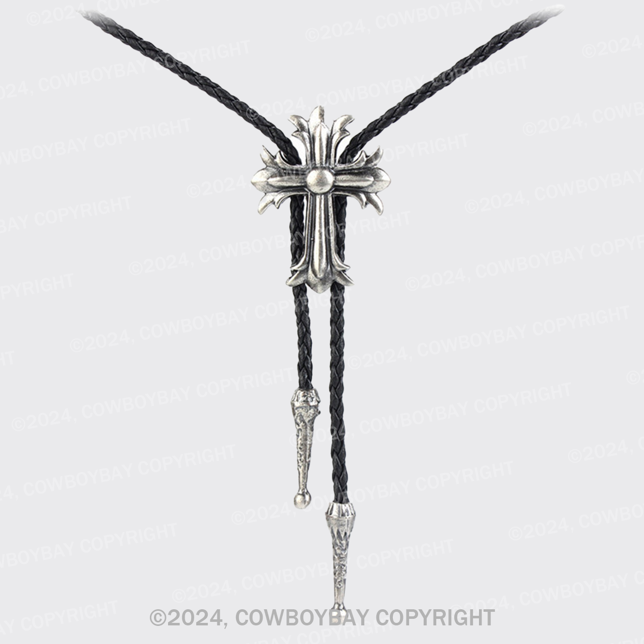 Vintage Tether Western Cross Necklace