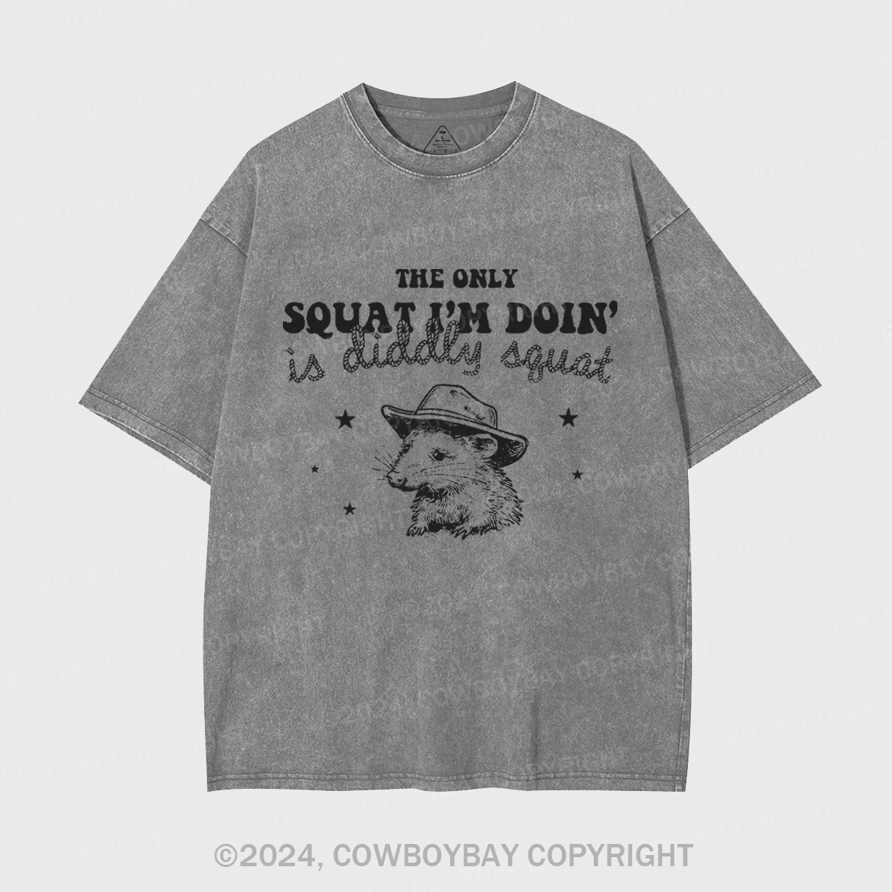 The Only Squat I'm Doing Is Diddly Squat Garment-dye Tees