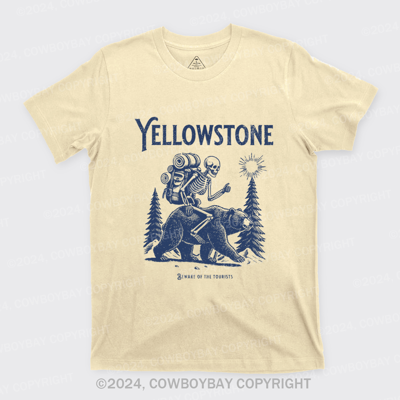 Yellowstone Skeleton Crewneck T-Shirts