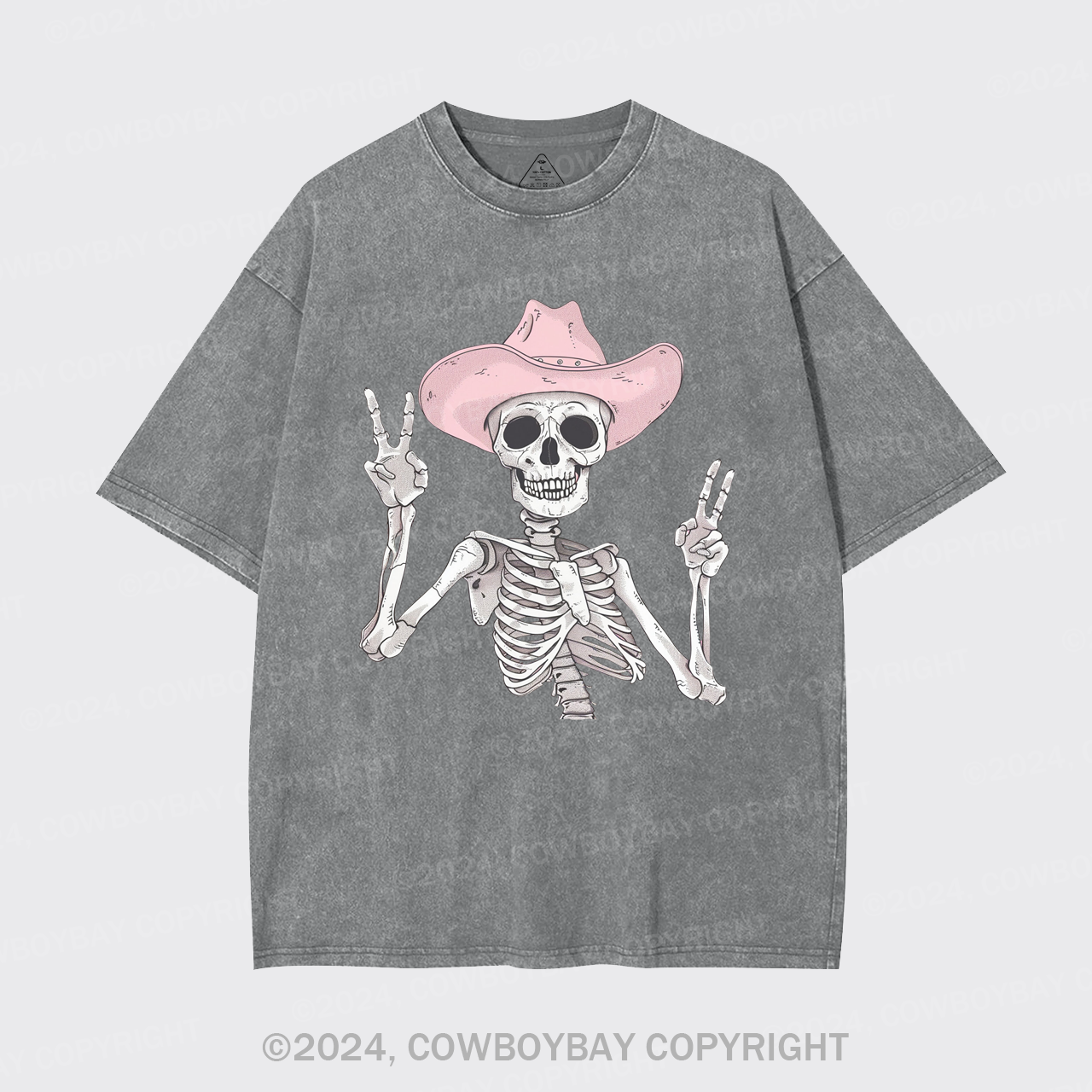 The Pink Skull Is Halloween Garment-dye Tees