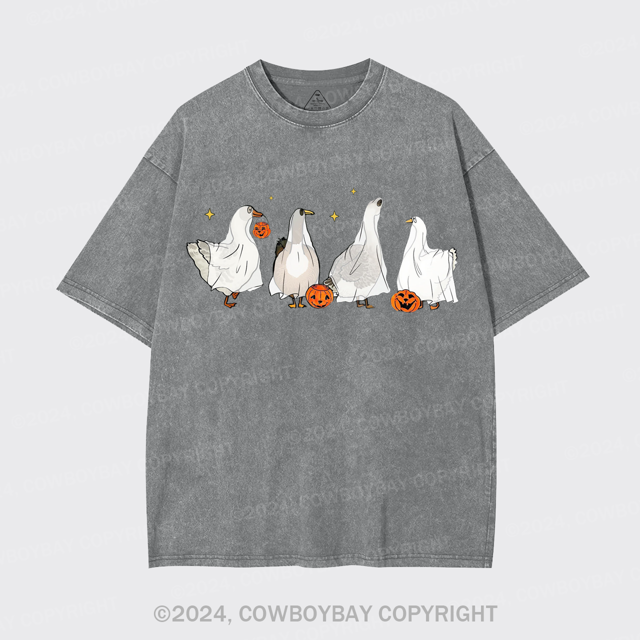 Halloween Ghost Ducks Garment-dye Tees