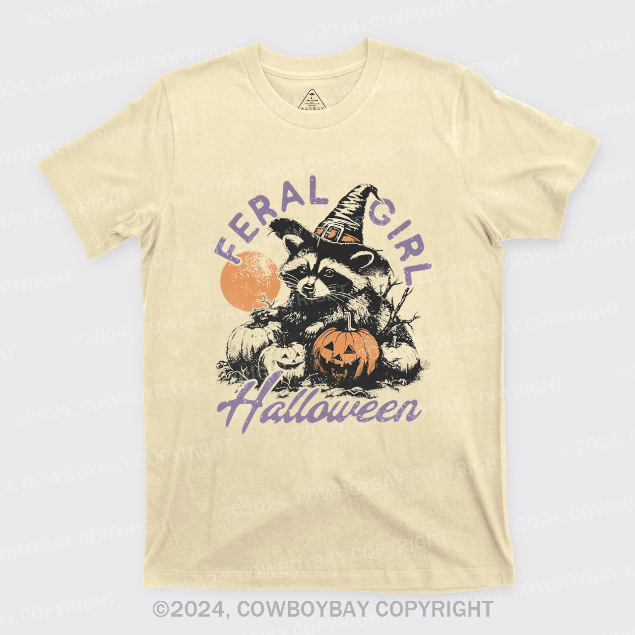 Halloween Feral Girl Raccoon T-Shirts