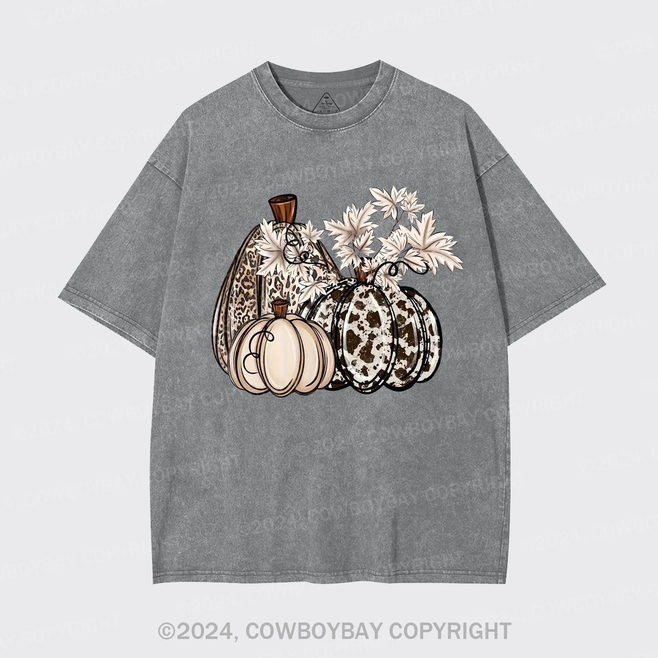 Pumpkins Fall Halloween Garment-dye Tees