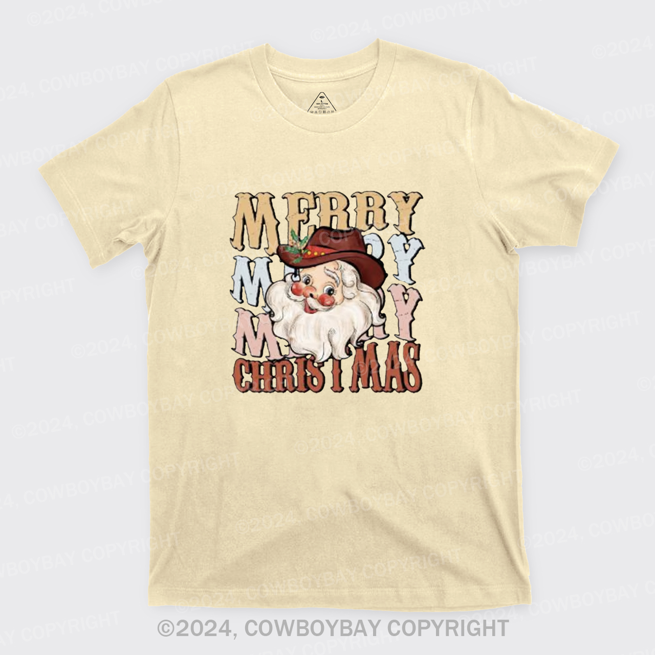 Merry Santa Cowboy T-Shirts