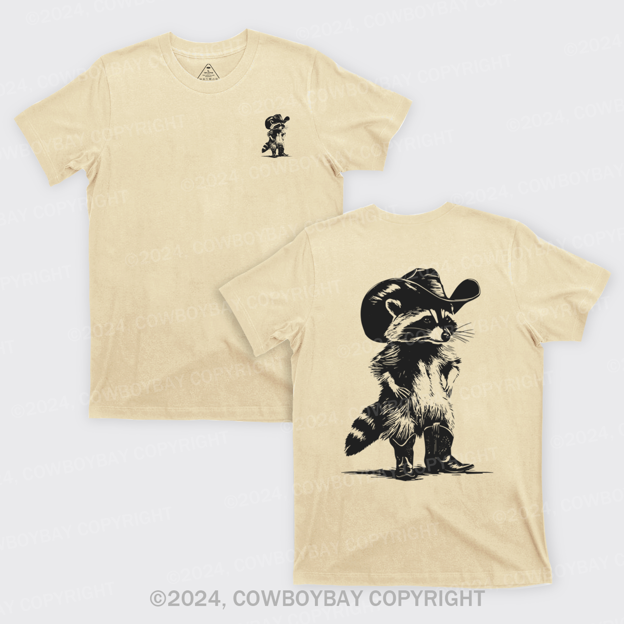 Western Vintage Cowboy Racoon T-Shirts
