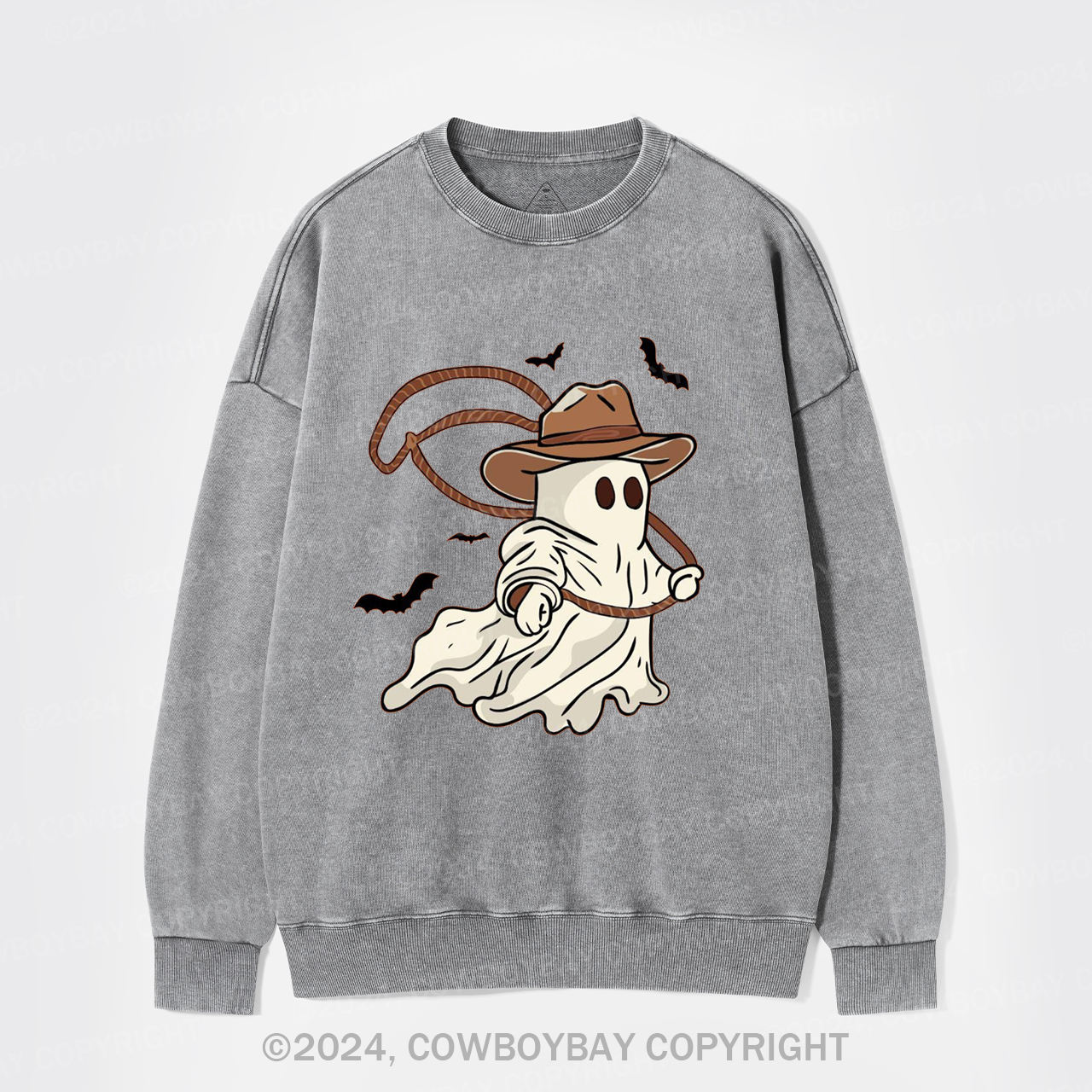 Ghost Cowboy Lasso Washed Sweatshirts
